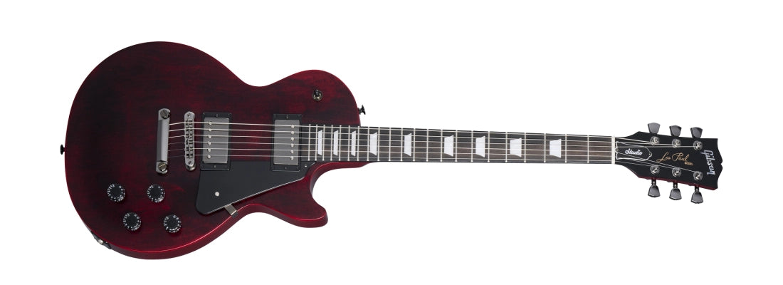 Gibson - Les Paul Modern Studio Electric Guitar - Wine Red Satin - LPSTM002WBNH